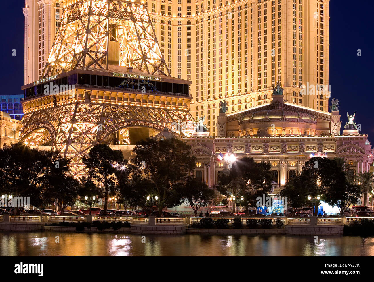 Las Vegas - 10 Maja: Wieża Eiffla W Paris Hotel And Casino W Dniu