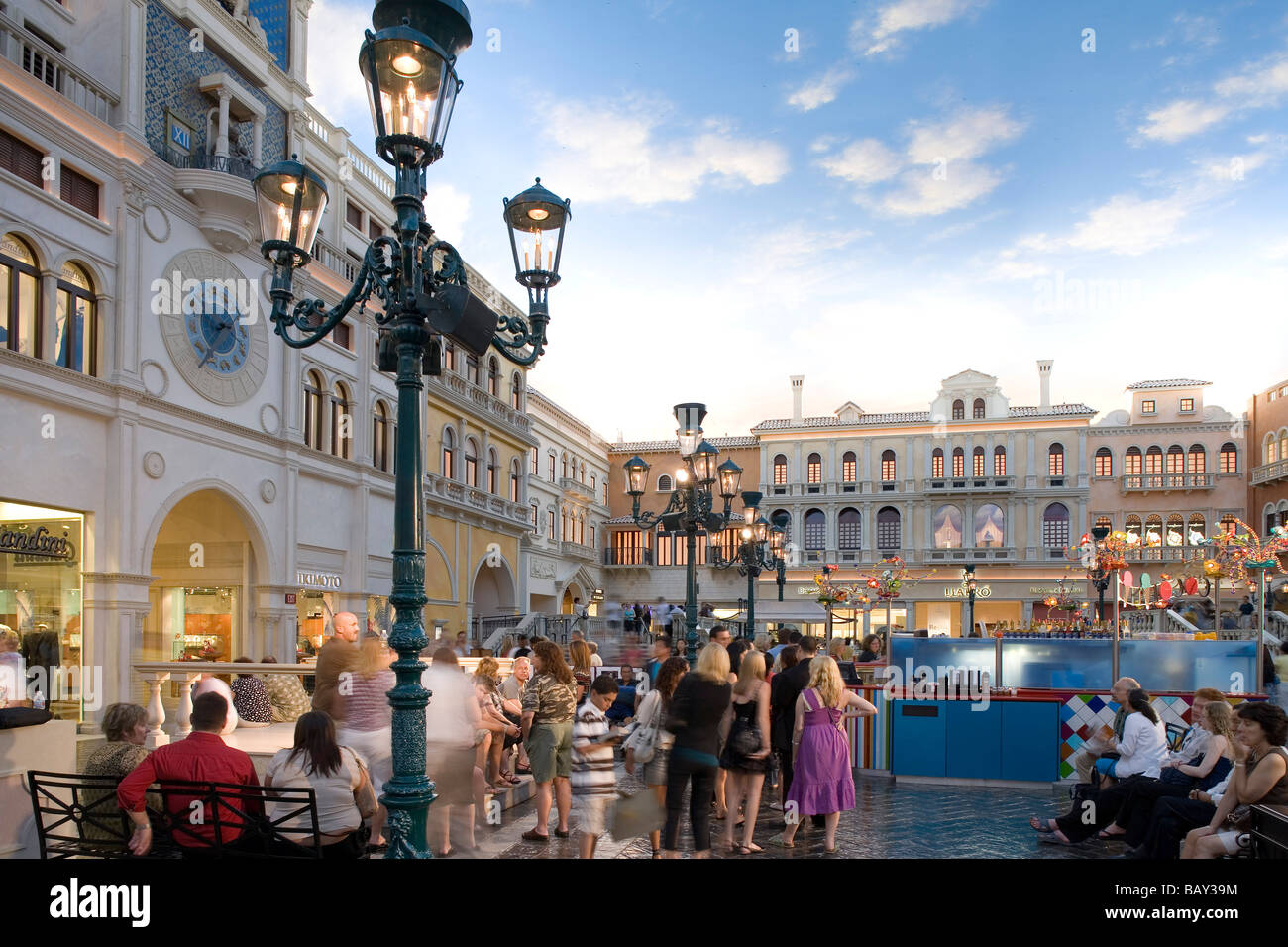 St Mark's square at the Hotel in Las Vegas, Nevada, USA Stock