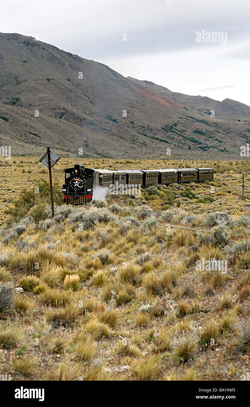 The Old Patagonia Express outside Esquel, Patagonia, Argentina, South America Stock Photo