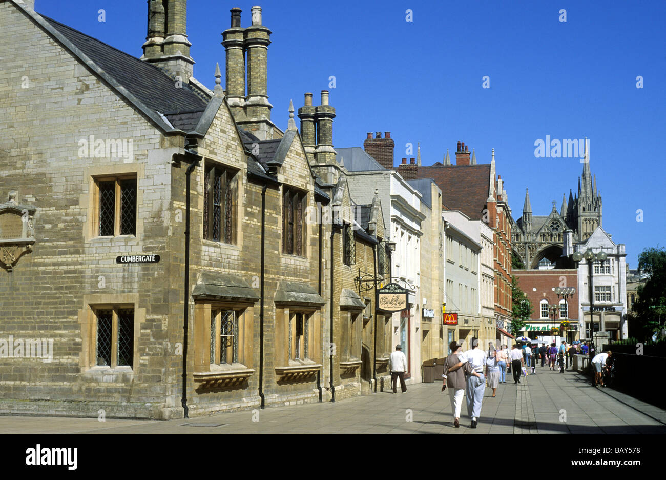 Peterborough city centre Miss Pears almshouses English towns cities