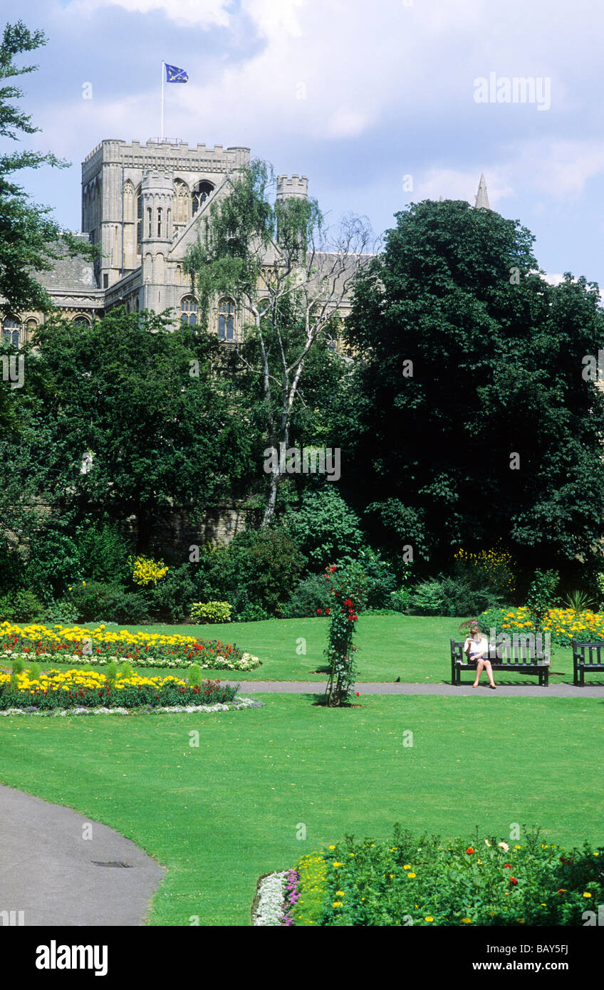 Peterborough Cathedral Park central tower English cathedrals