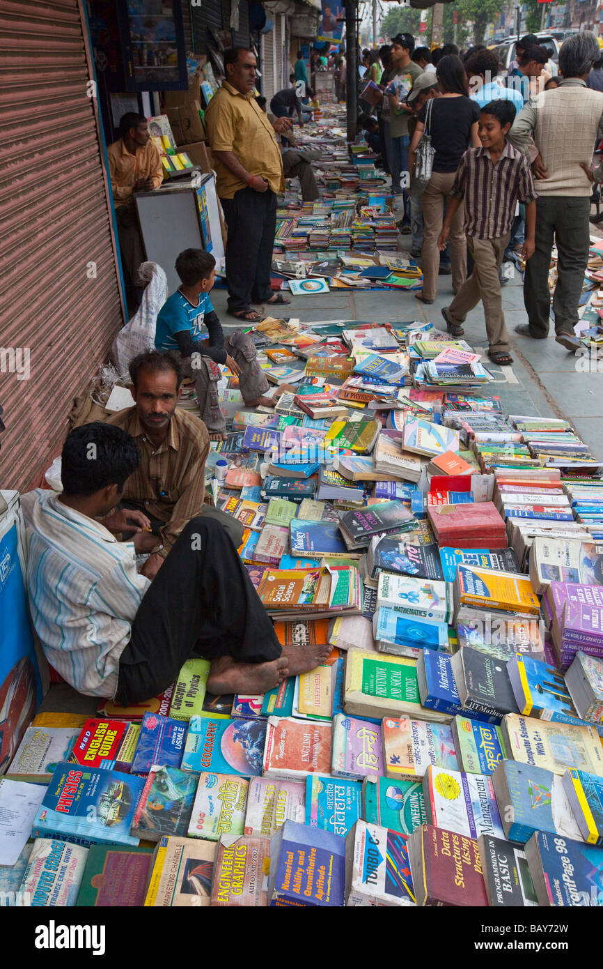 Sunday Book Bazaar in Daryaganj in Delhi India Stock Photo