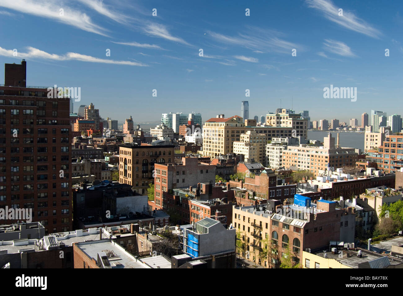 View over the houses of Meatpacking District, Manhattan, New York, USA