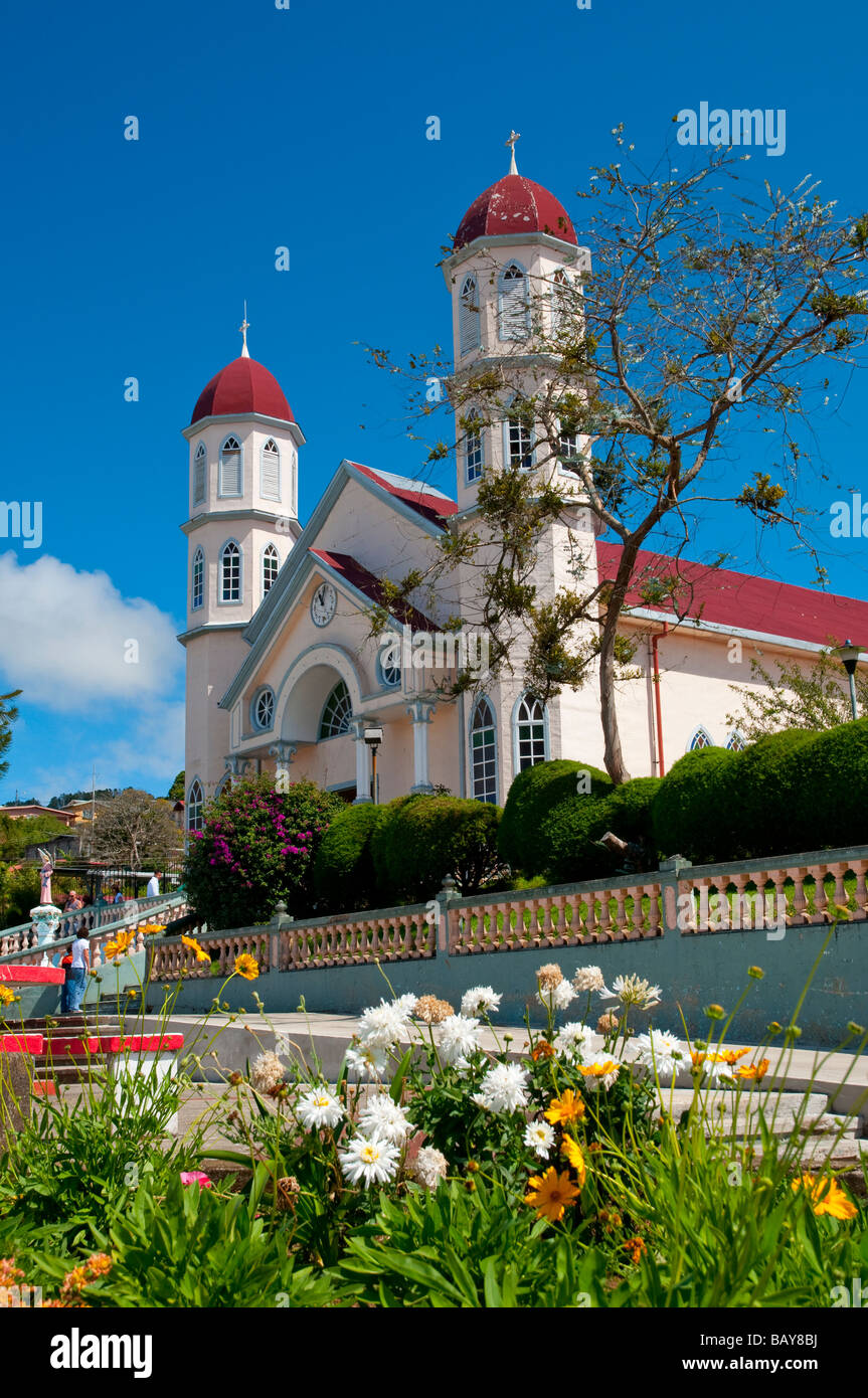 Church Of San Rafael In Zarcero Costa Rica At Park Francisco Alvardo Stock Photo