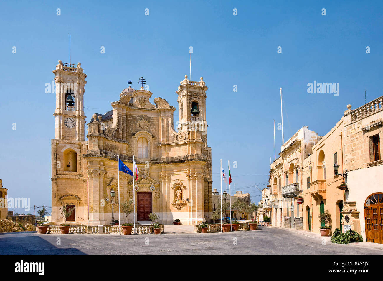 Church, Gharb, Gozo, Malta Stock Photo Alamy