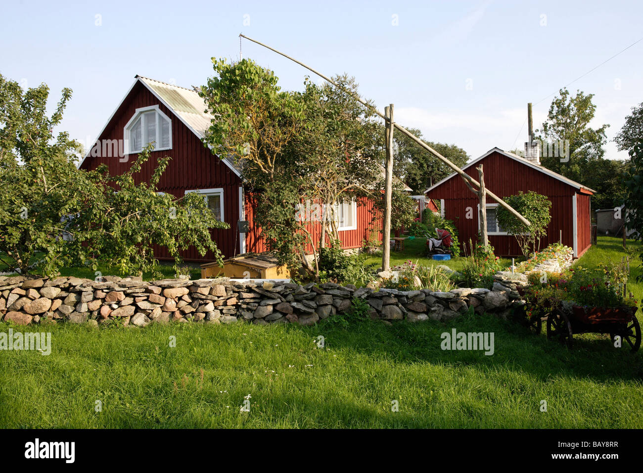Holiday home at Loemala on the island of Saaremaa, Estonia Stock Photo