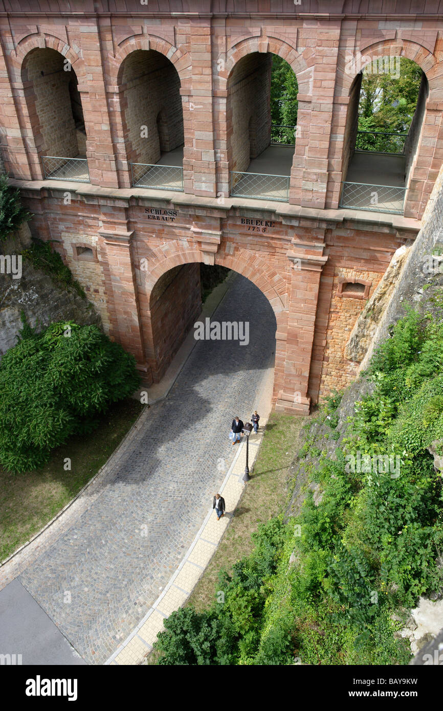 Castel bridge, Luxembourg, Luxembourg Stock Photo