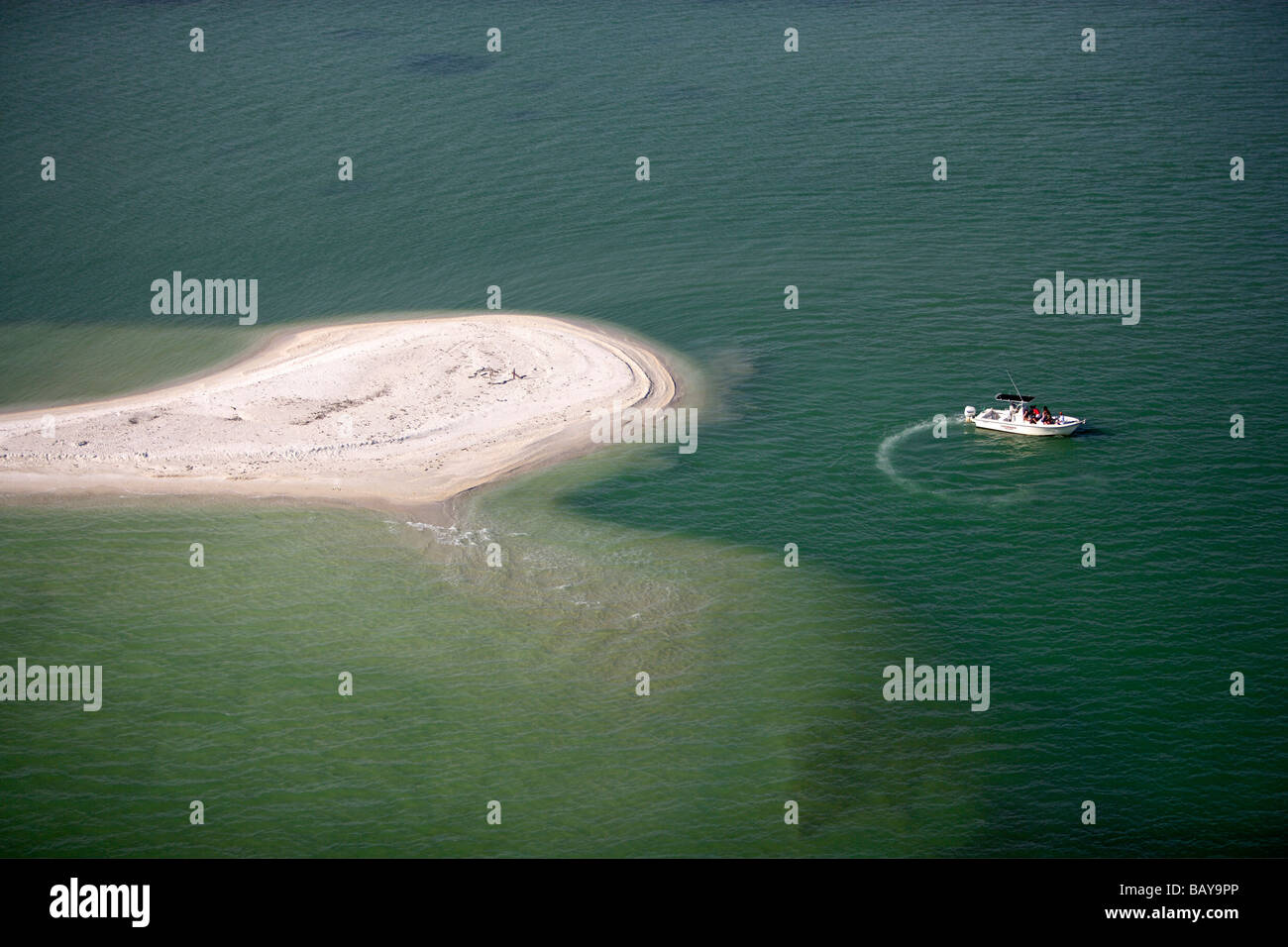 Sandbar at Marco Island, Ten Thousand Islands, Florida, USA Stock Photo