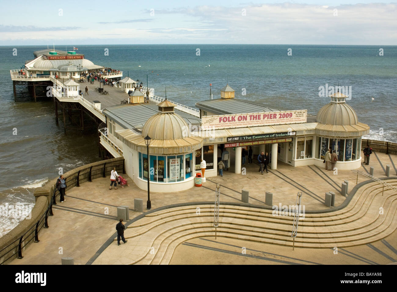 Victorian seaside pier and theatre Cromer Norfolk Stock Photo