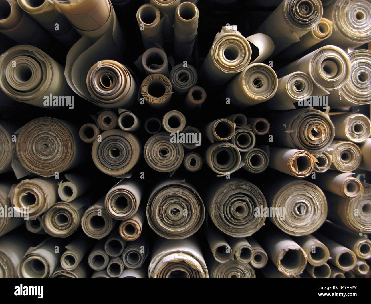 Map archive rolled hi-res stock photography and images - Alamy