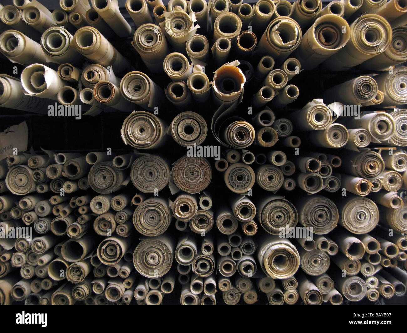 Map archive rolled hi-res stock photography and images - Alamy