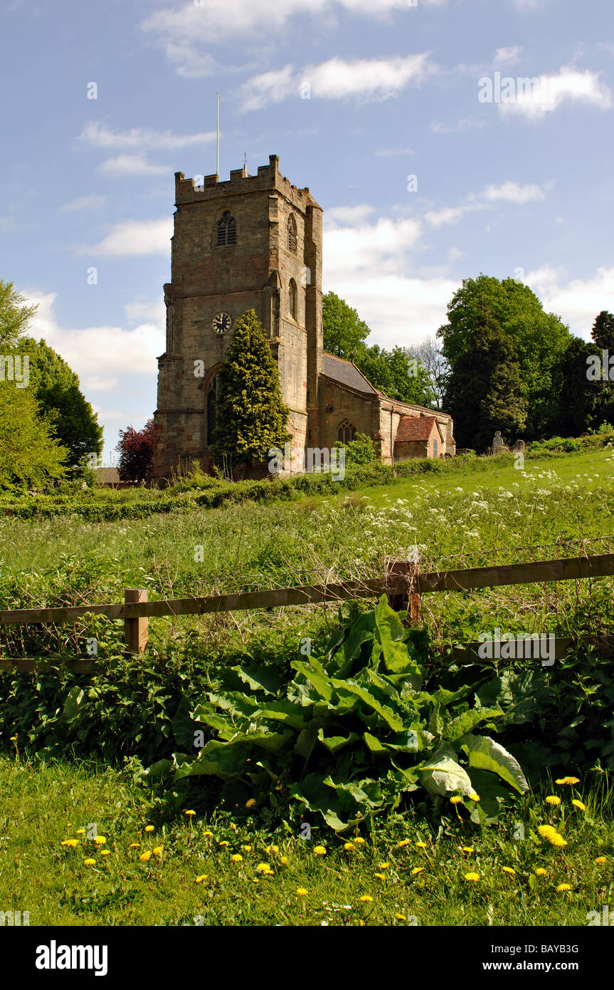 St.John the Baptist Church, Brinklow, Warwickshire, England, UK Stock Photo