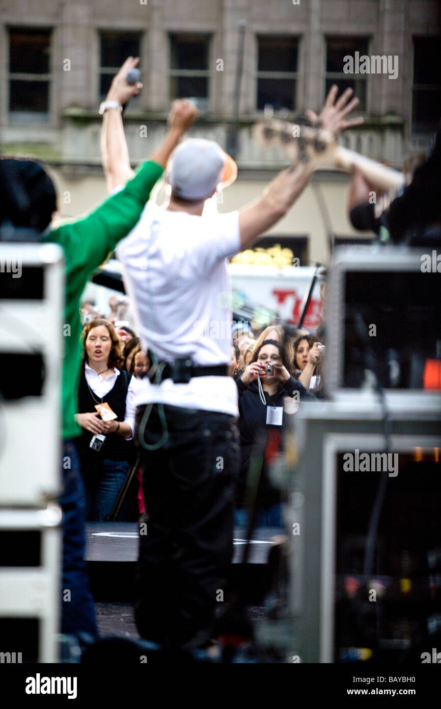 New Kids On The Block Perform On NBC s Today Show May 8th 2009 NEW YORK Stock Photo