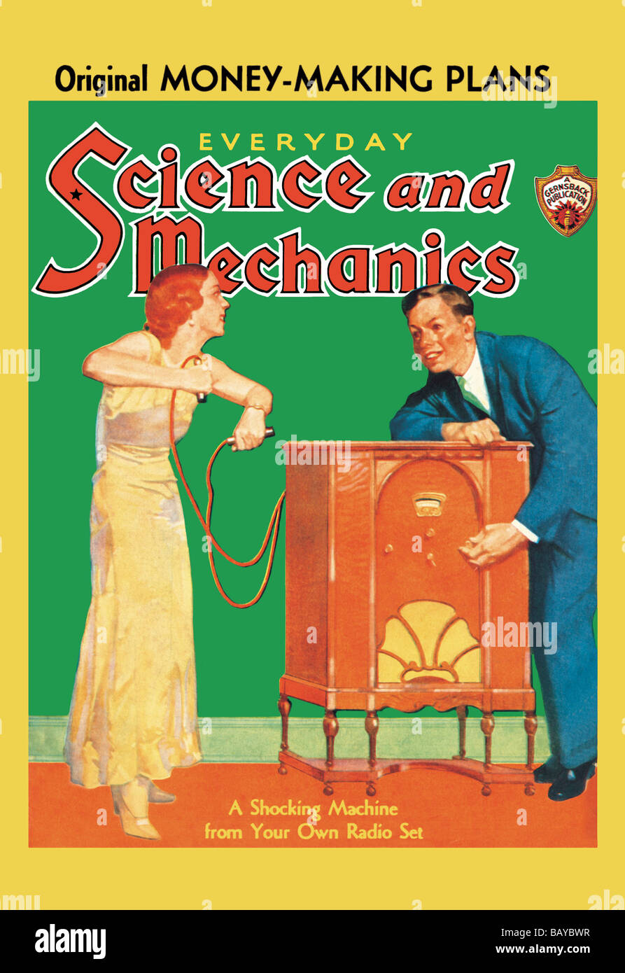 Everyday Science and Mechanics: A Shocking Machine from Your Own Radio Set Stock Photo