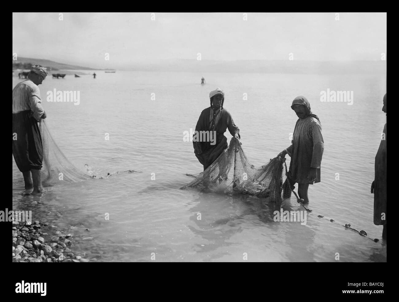 Fisherman sea of galilee hi-res stock photography and images - Alamy