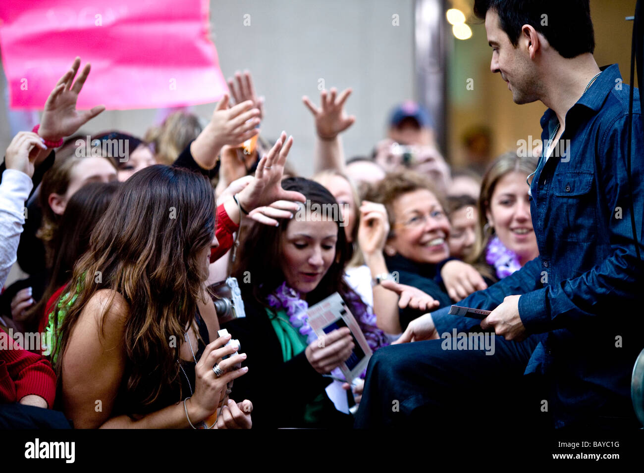 New Kids On The Block Perform On NBC s Today Show May 8th 2009 NEW YORK Stock Photo