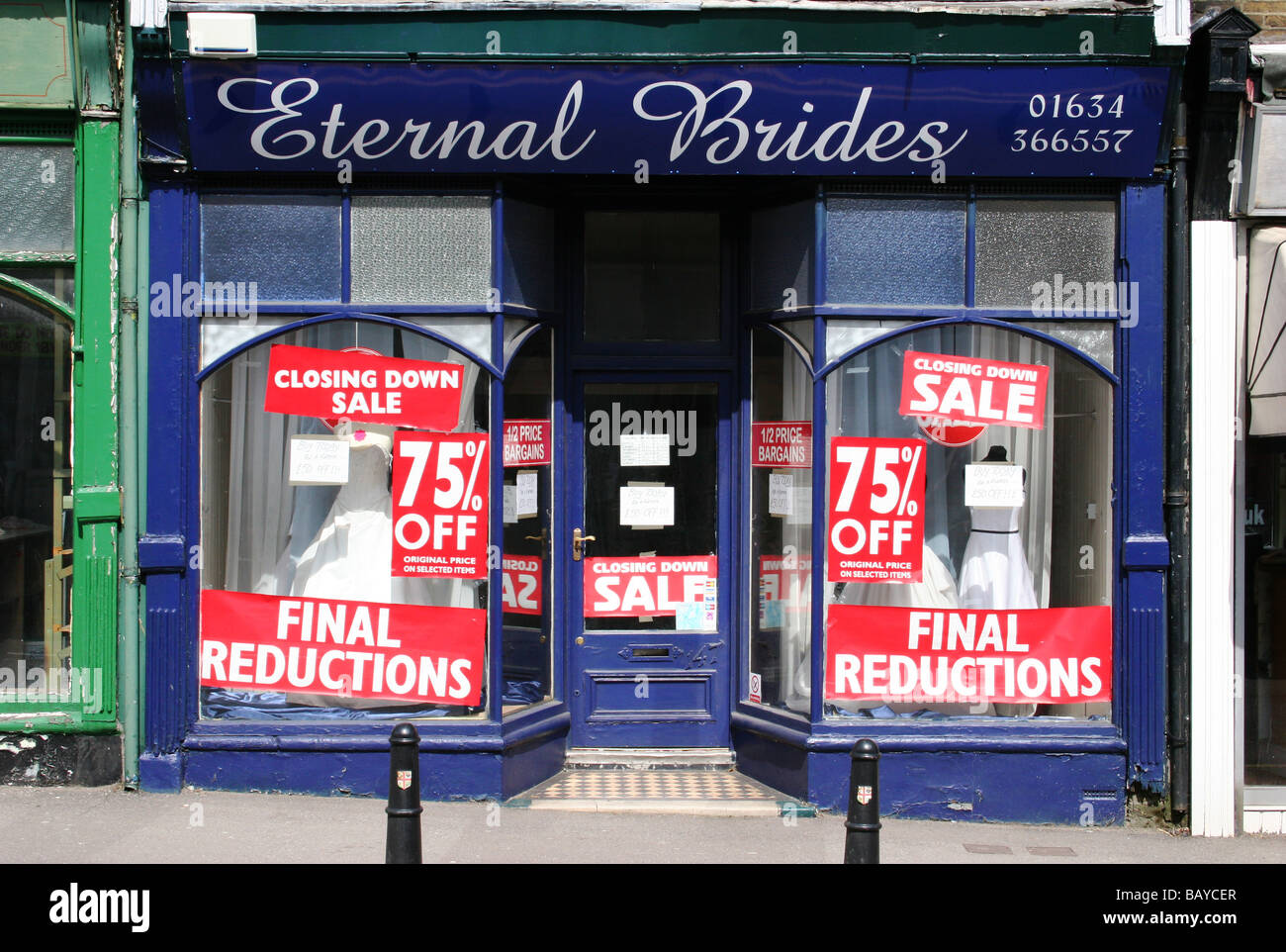 Bridal shop shop closing down sale