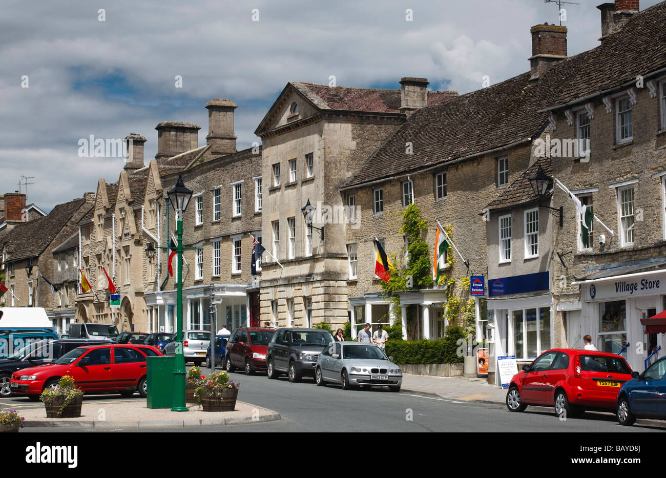 Fairford Town Centre, Gloucestershire, UK Stock Photo Alamy