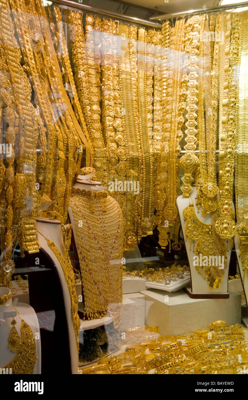 Gold Souk Deira Dubai Stock Photo