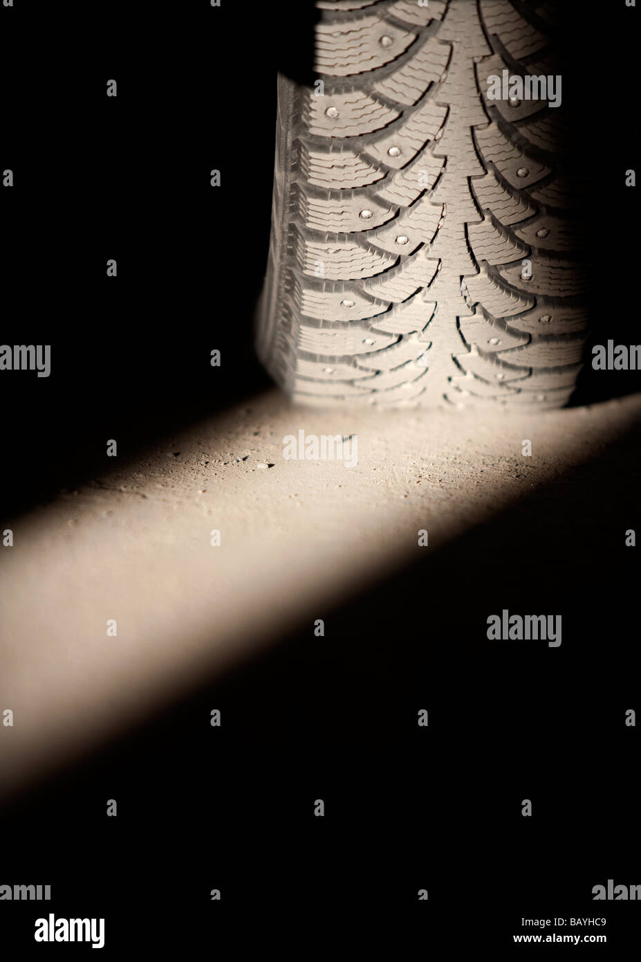 Car winter tire Stock Photo Alamy