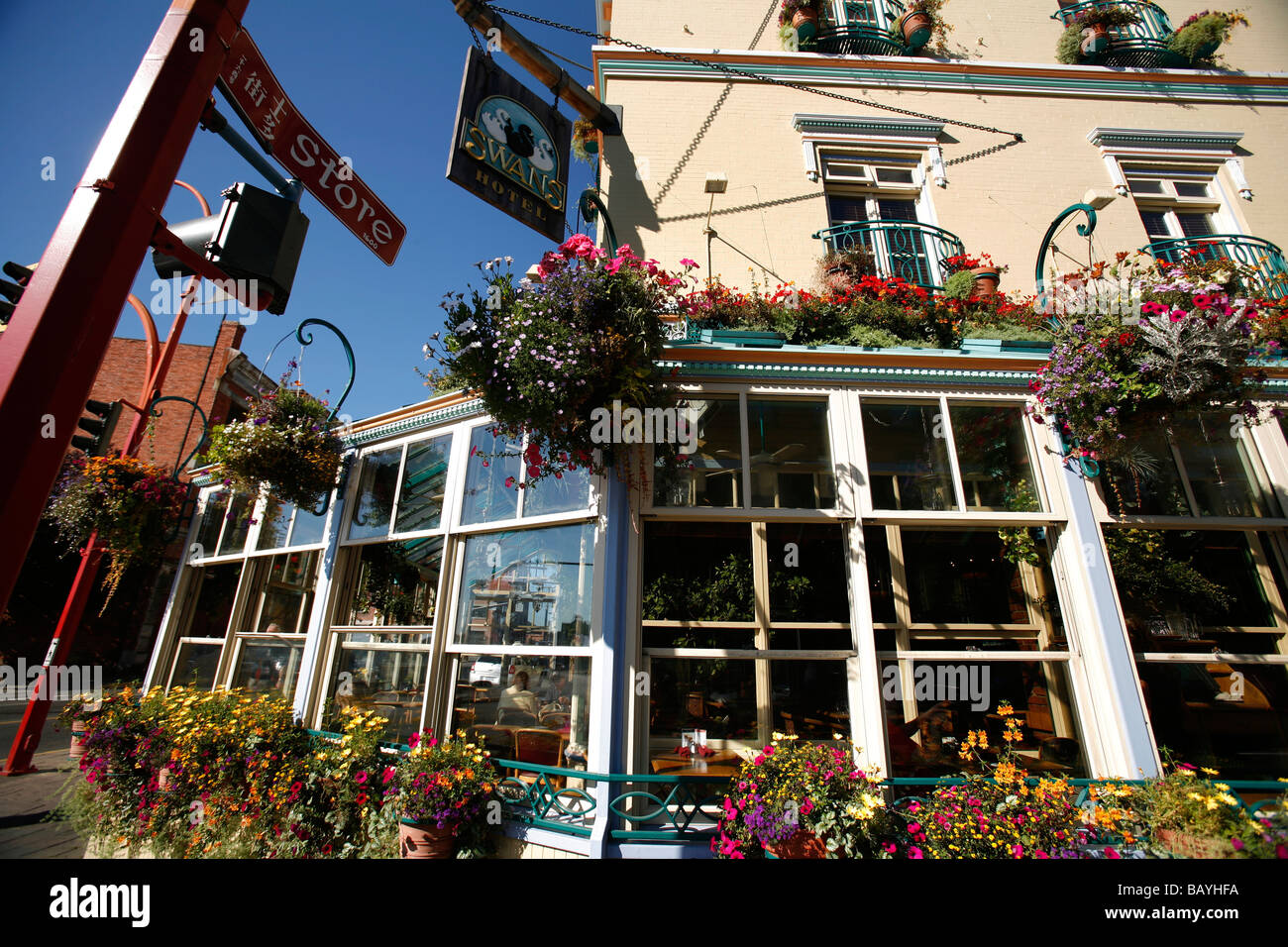 Swans boutique art hotel, pub, restaurant, bistro, and liquor store in