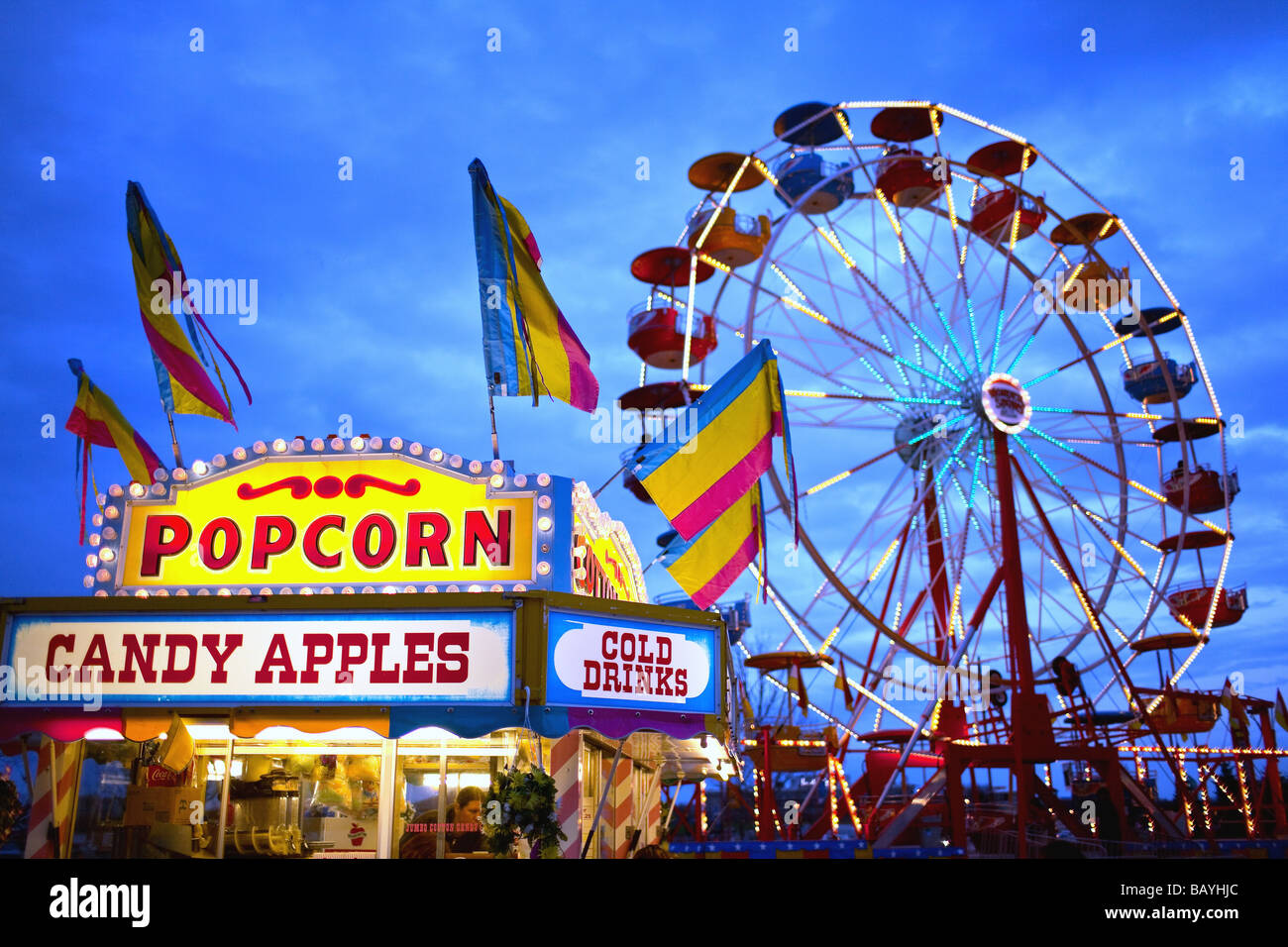 County Fair Midway Wallpaper