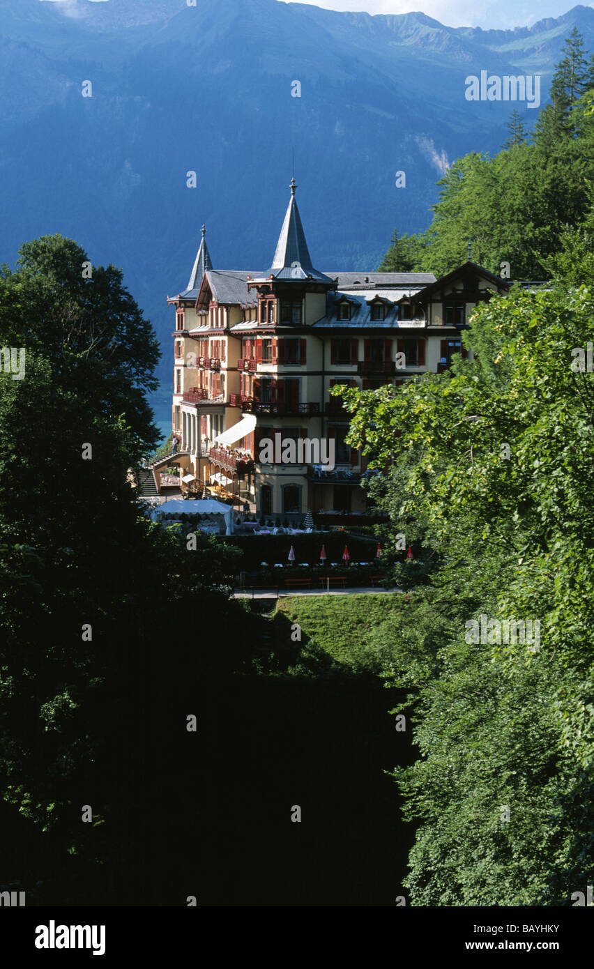 Grand Hotel Giessbach near Brienz Switzerland Stock Photo