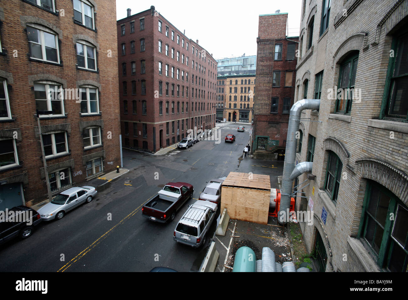 Fort Point Channel area, Boston Stock Photo Alamy