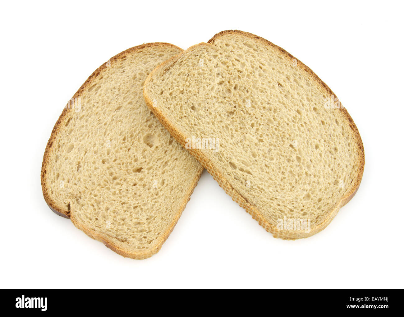 Two slices of rye bread Stock Photo Alamy