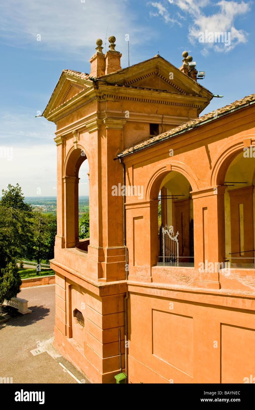 The sanctuary of the Virgin of San Luca on the top of the Colle della Guardia Bologna Italy Stock Photo