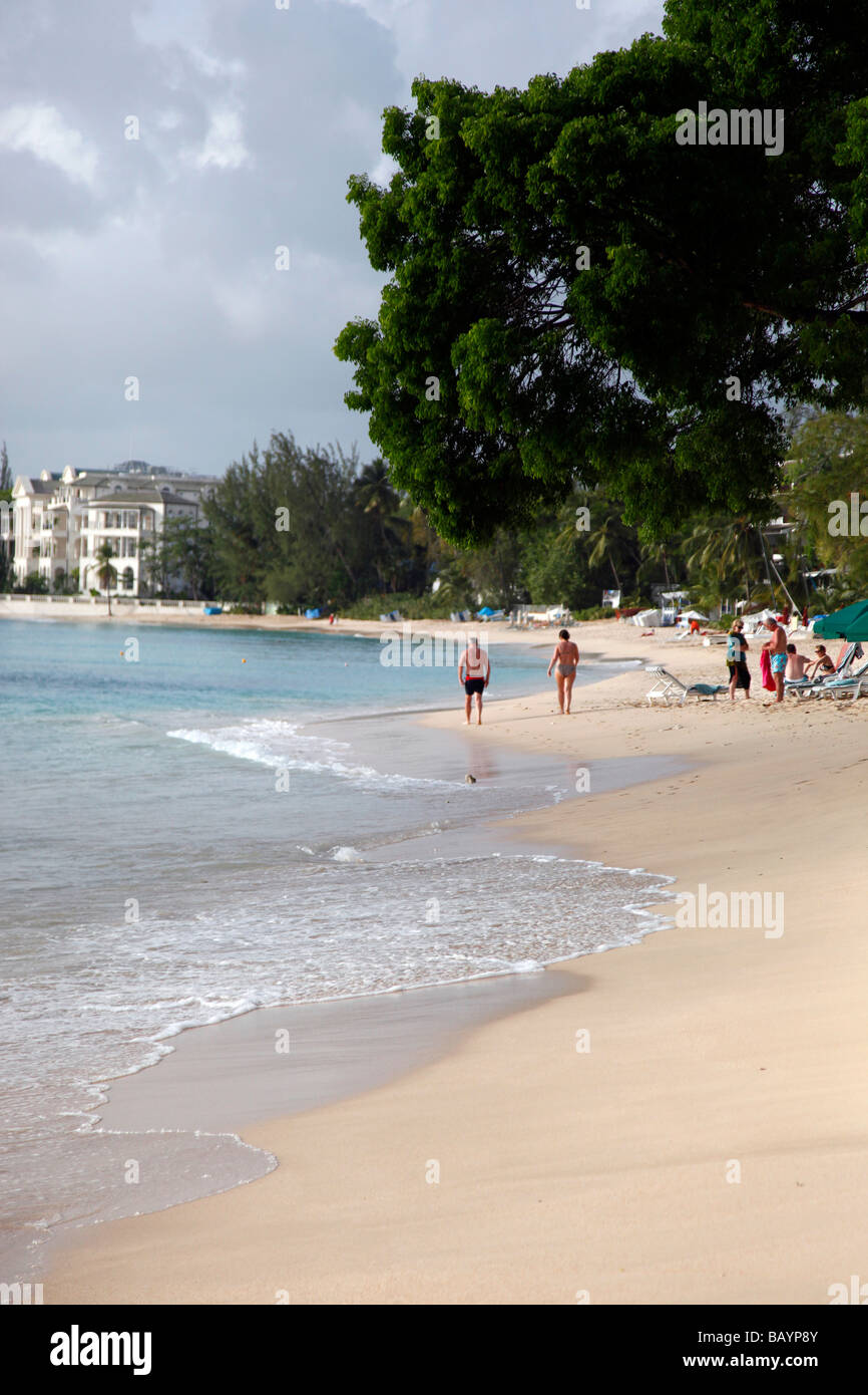 Barbados St James Beach Stock Photo Alamy