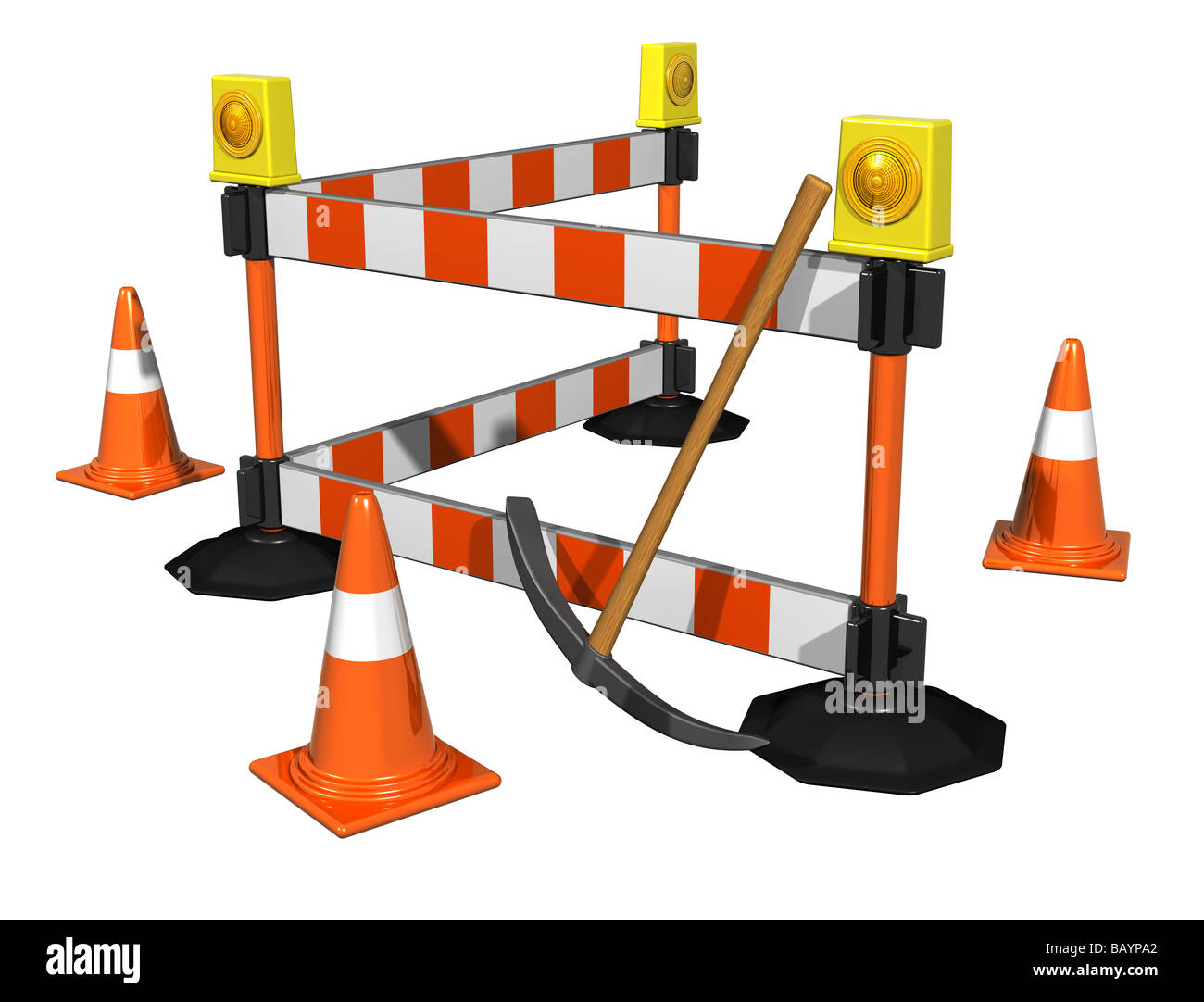 Maintenance Color Work Isolated illustration of ongoing maintenance works Stock Photo - Alamy