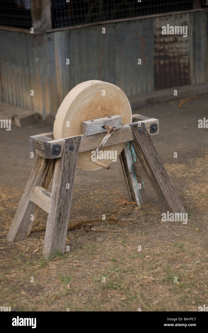 Pedal Driven Knife Sharpening Wheel Stock Photo - Image of instrument,  iron: 183092458