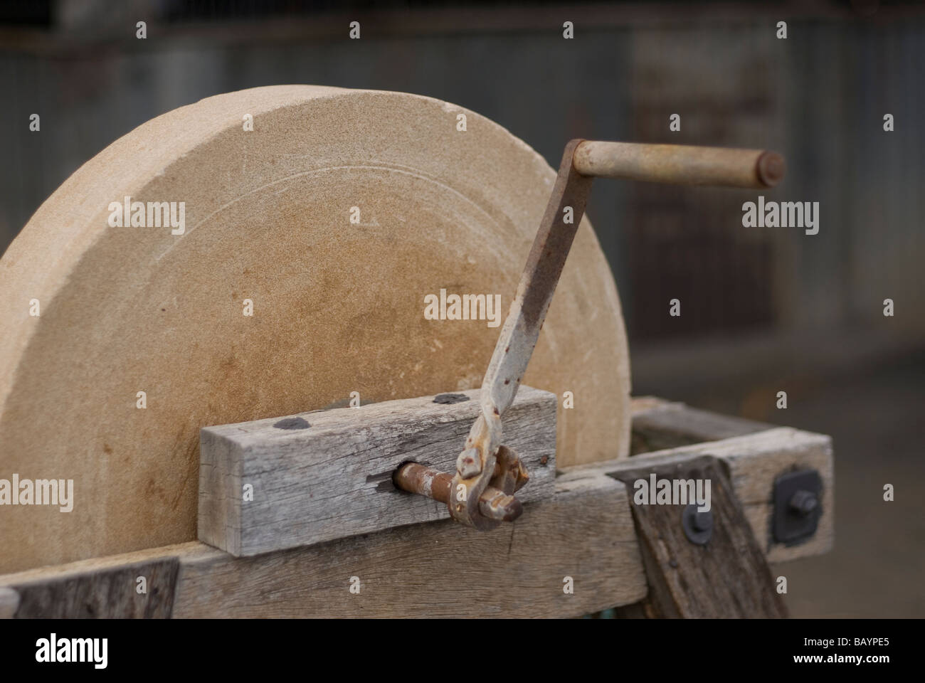 https://c8.alamy.com/comp/BAYPE5/grind-stone-wheel-BAYPE5.jpg