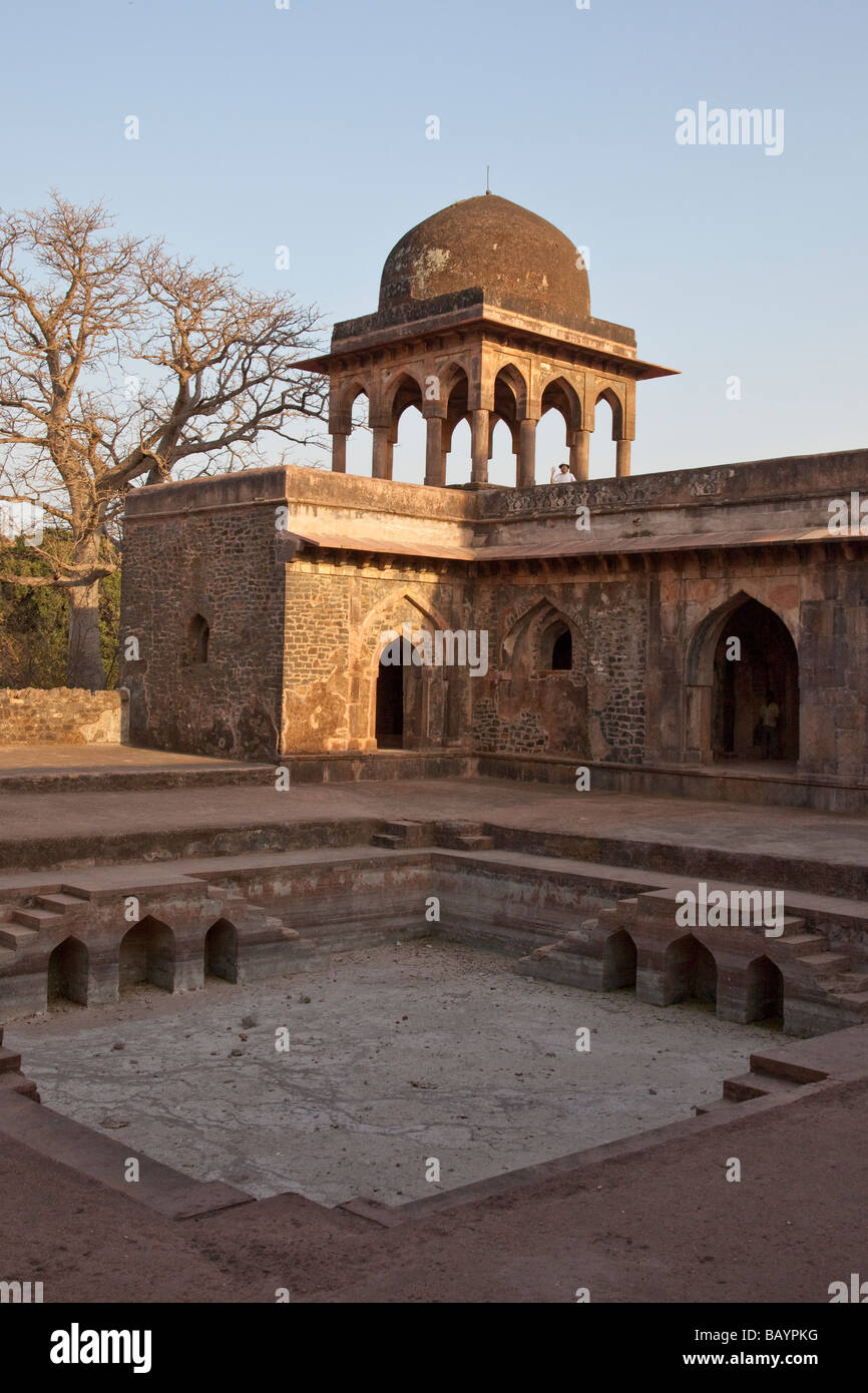 Baz Bahadurs Palace at the Ruins of Mandu in Madhya Pradesh India Stock Photo