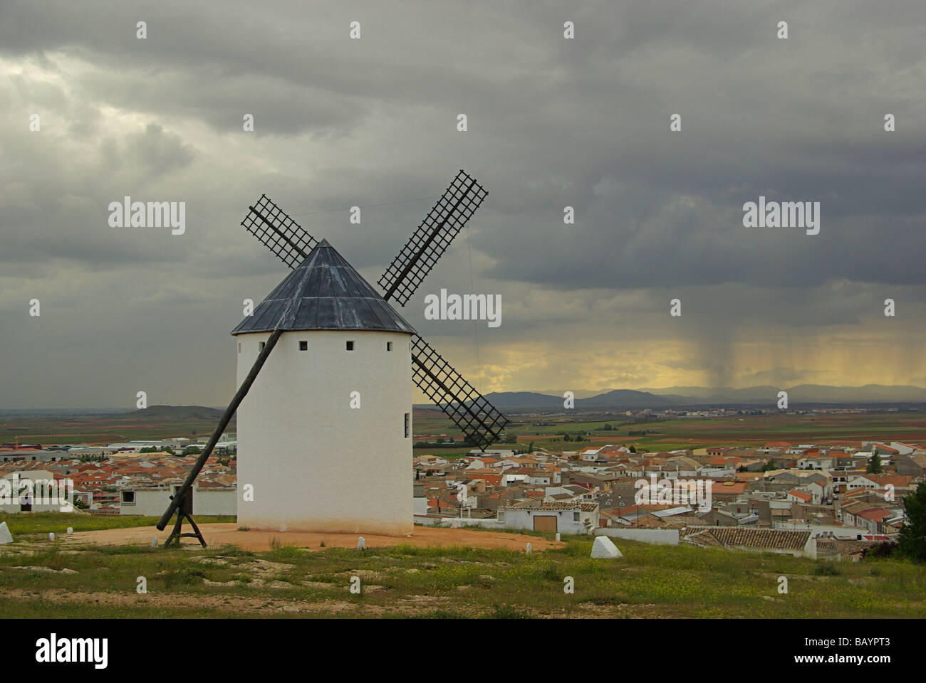 Campo de Criptana Windmühle Campo de Criptana windmill 01 Stock Photo