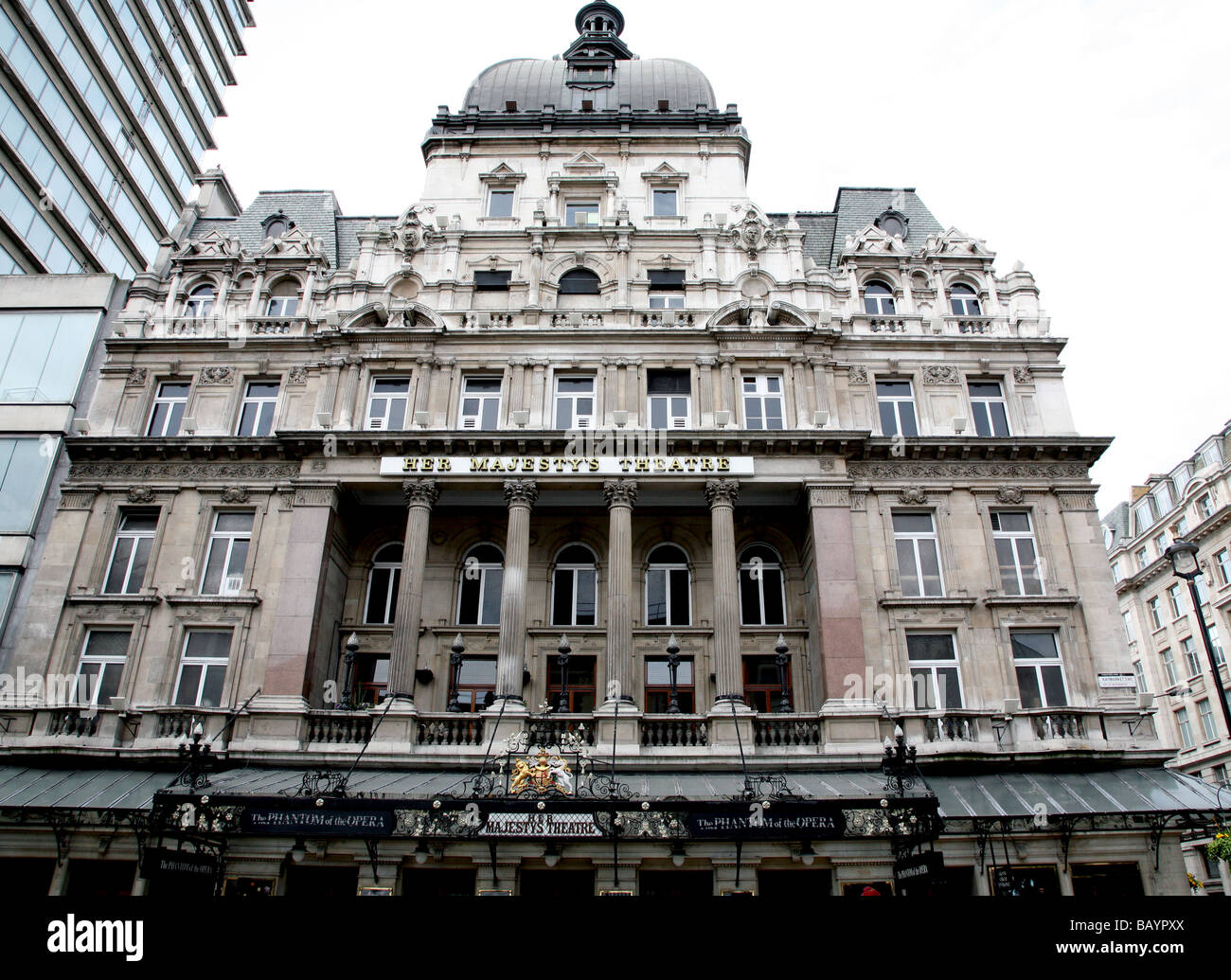 Her Majesty's Theatre London Haymarket Stock Photo