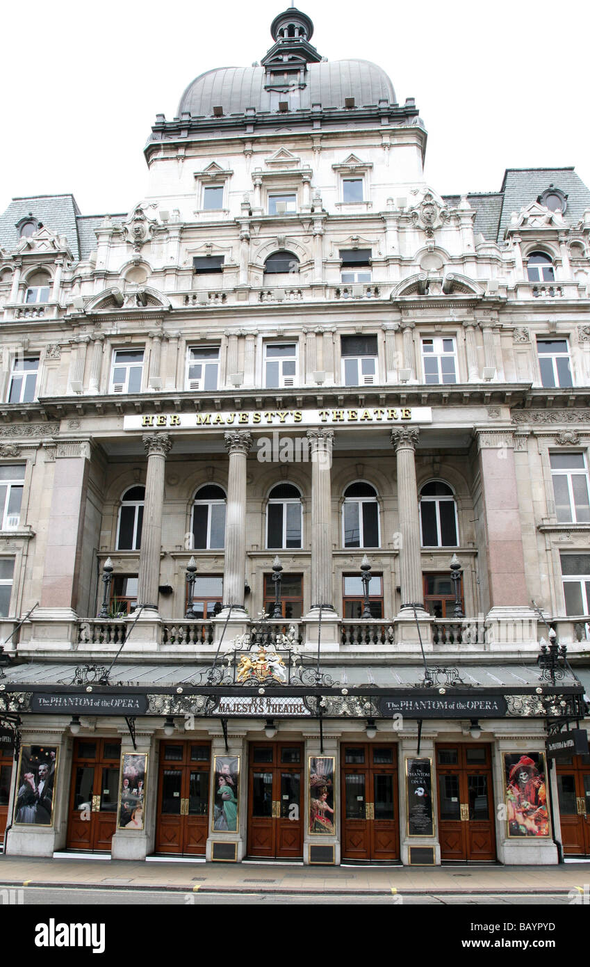 Her Majesty's Theatre London Haymarket Stock Photo