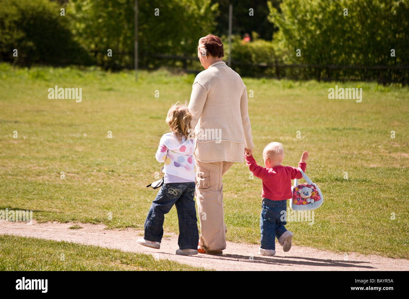 A walk in the Park Stock Photo