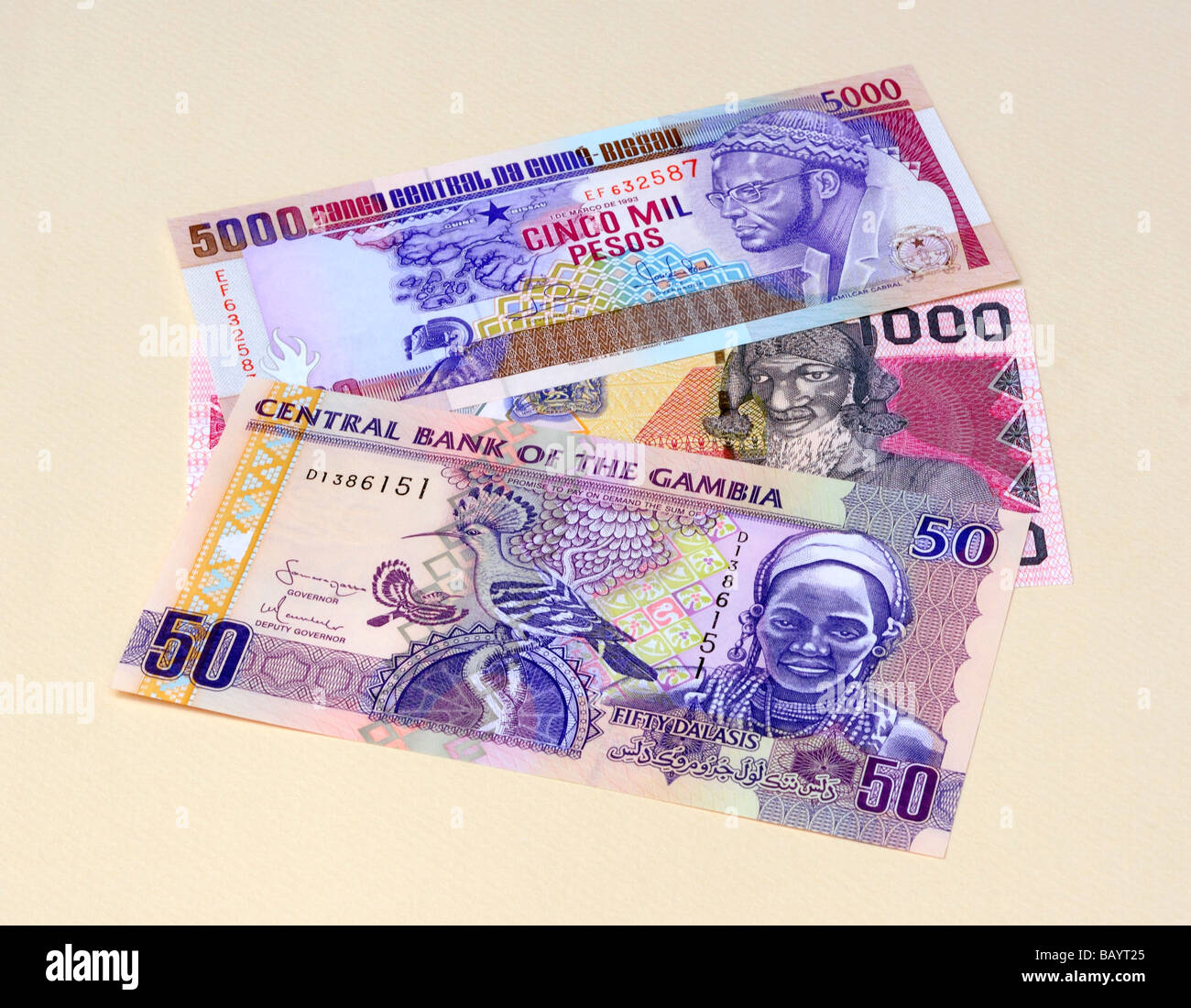 Western African Banknotes Stock Photo - Alamy