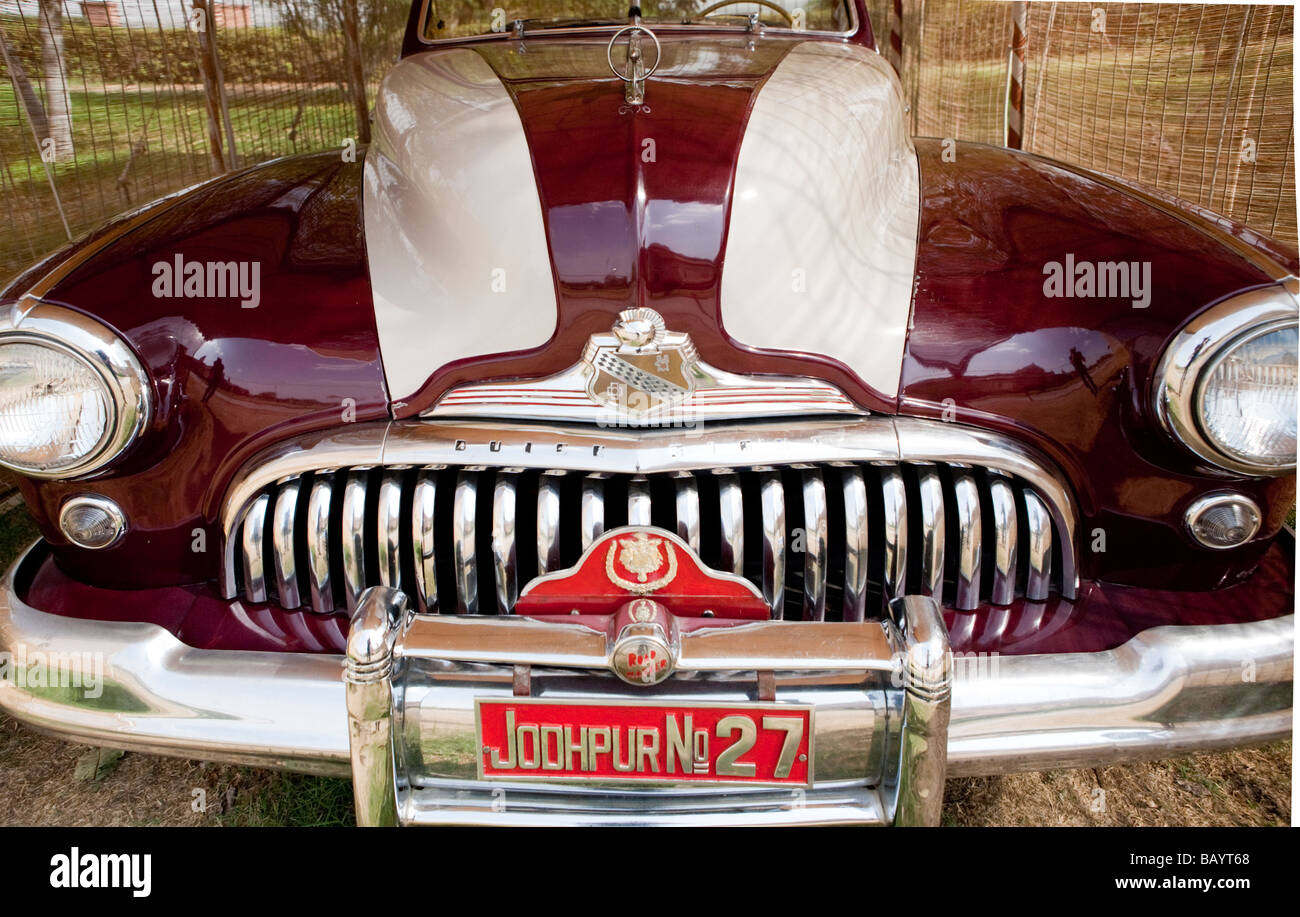 Classic 49' Buick Roadmaster American Car Jodhpur Rajasthan India Stock Photo