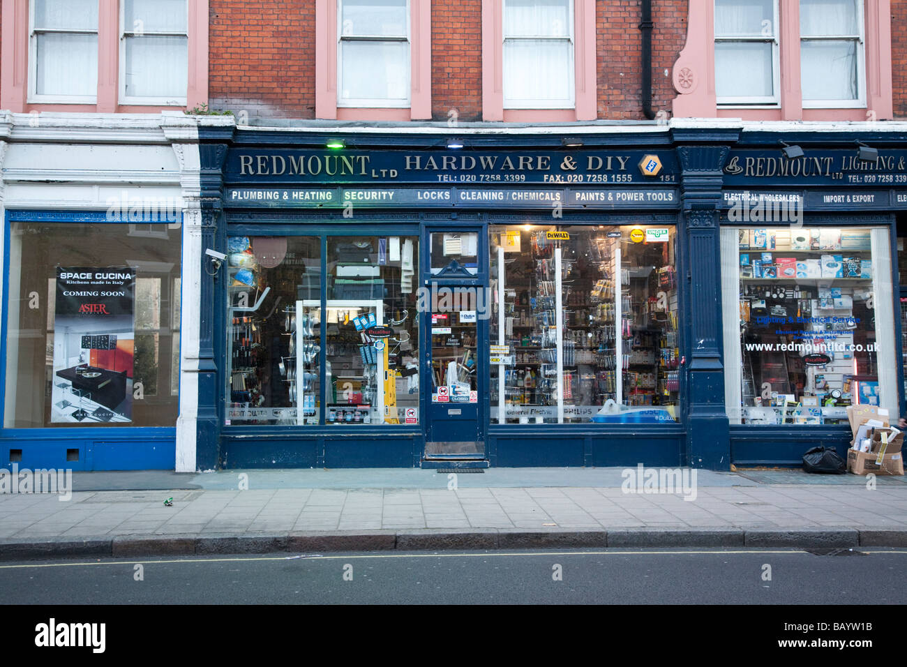 Redmount Hardware Shop in London UK Stock Photo