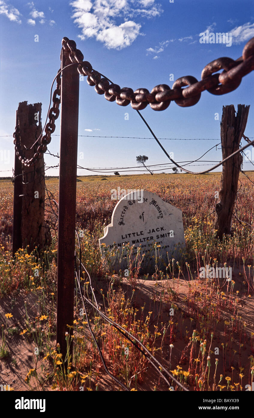 Grave , outback Australia Stock Photo