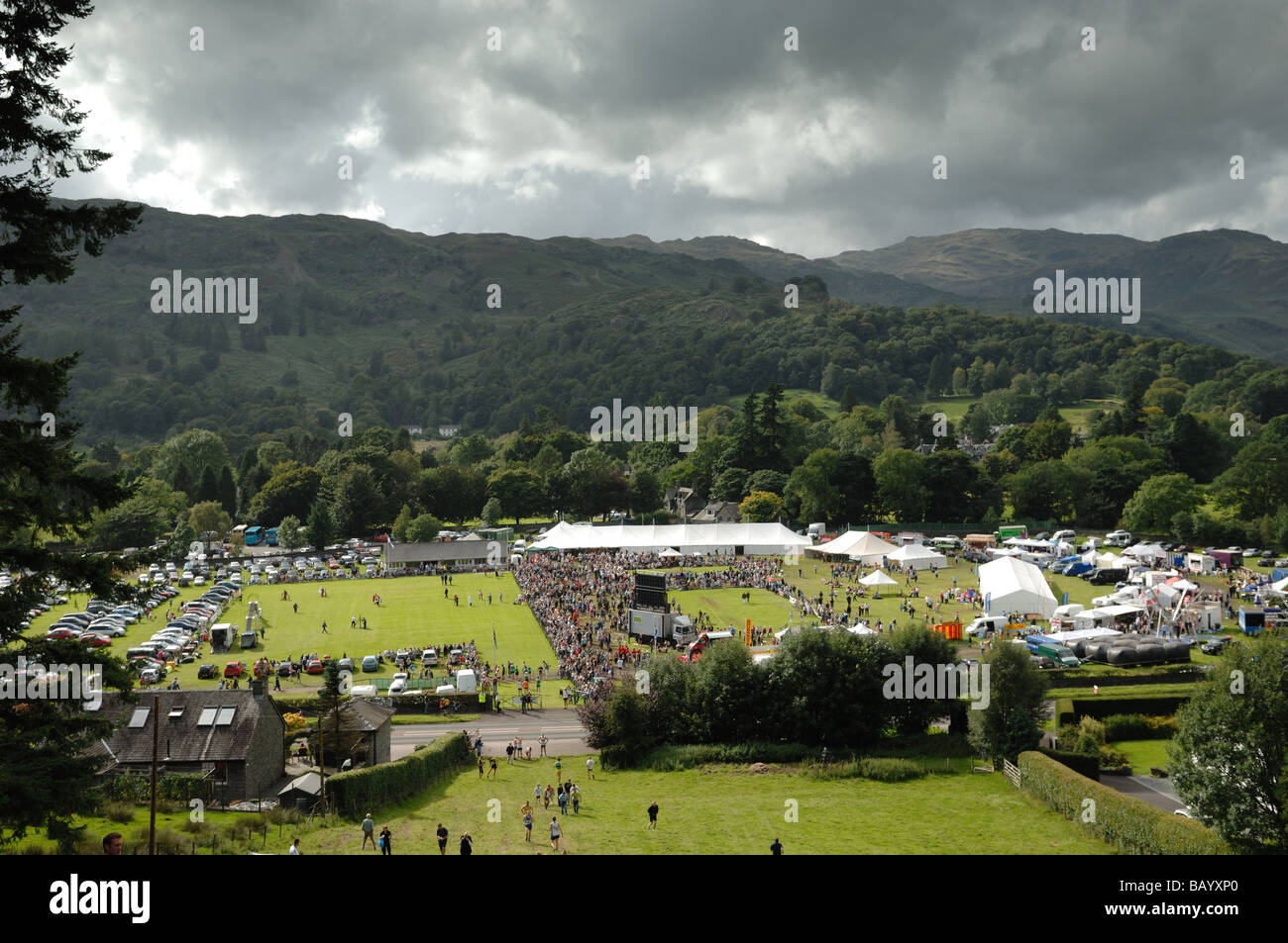 A fell race starting at Grasmere Sports a traditional annual event in