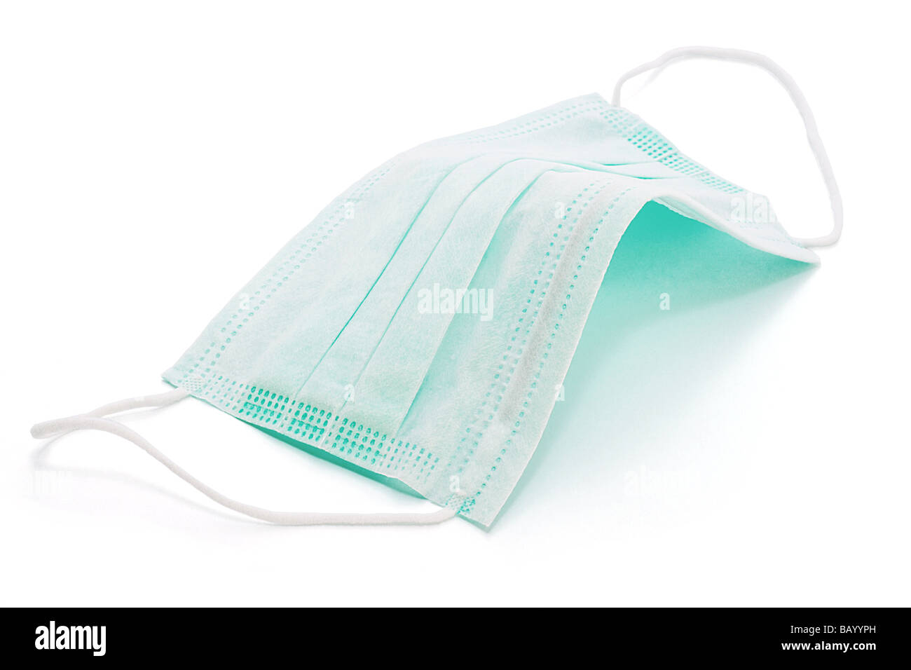 Protective face mask on white background Stock Photo