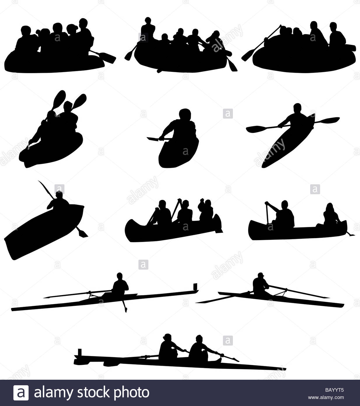 Rowing Team Cut Out Stock Images & Pictures - Alamy