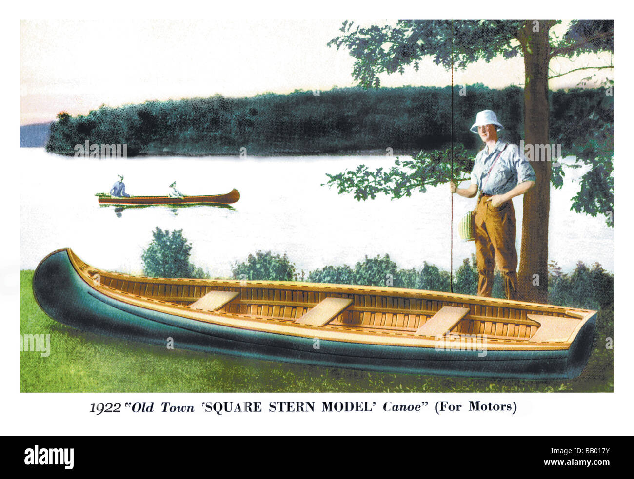 Square Stern Model' Canoe Stock Photo Alamy