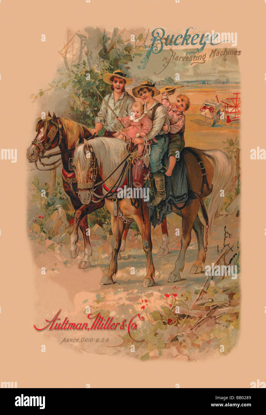 Buckeye Harvesting Machines Stock Photo Alamy