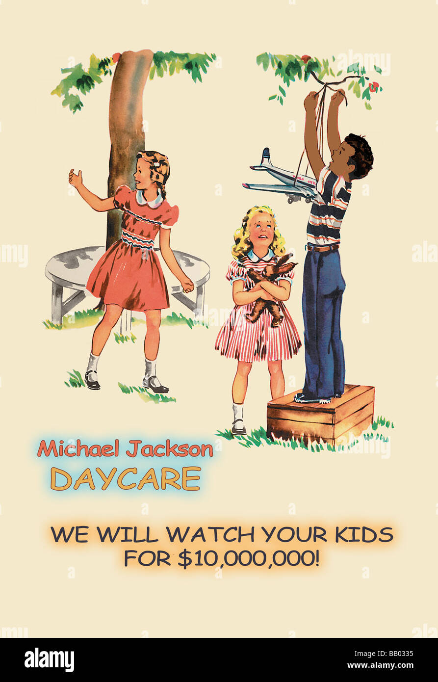 Michael Jackson Daycare Stock Photo