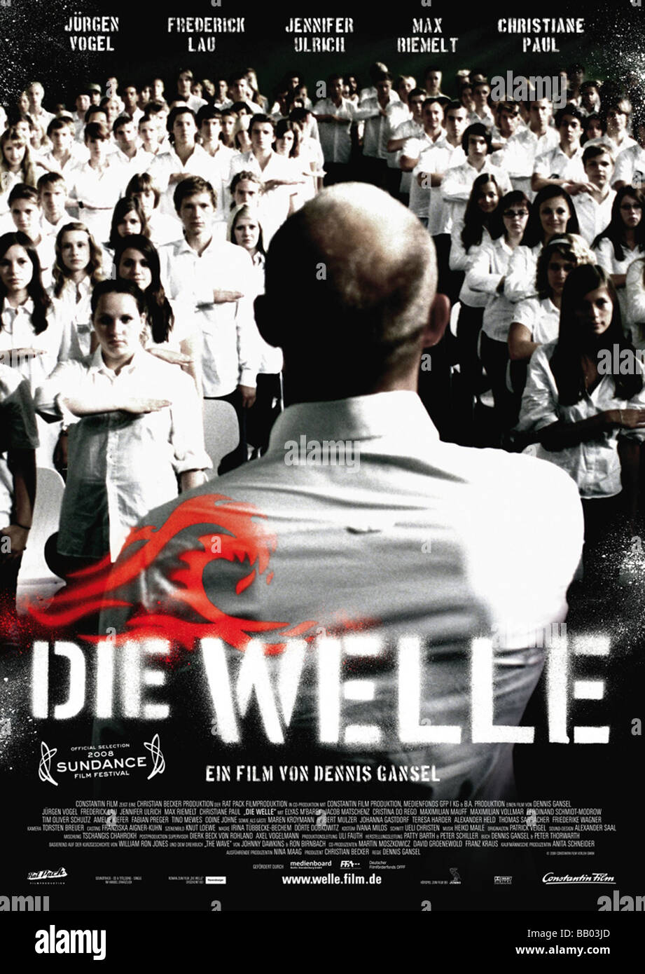Die Welle Year : 2008 : Dennis Gansel, poster (Ger Stock Photo -